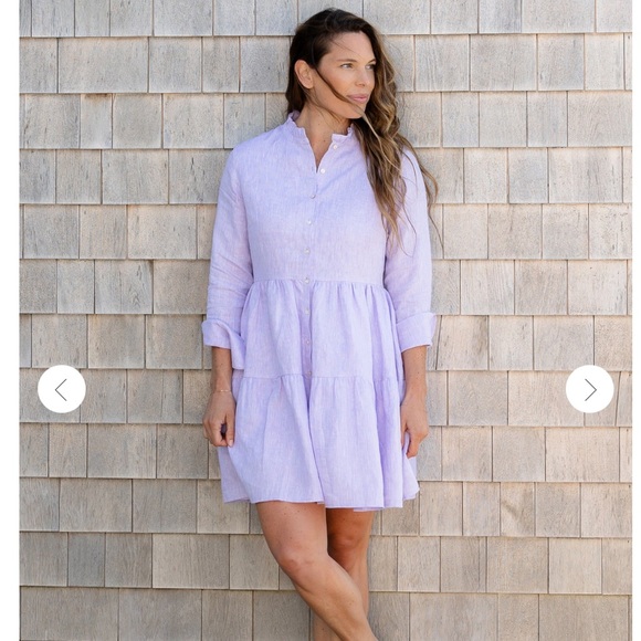 Alice Walk Linen Ruffle Dress - Picture 1 of 3